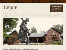 Tablet Screenshot of campnelsonlodge.com